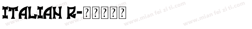 Italian R字体转换